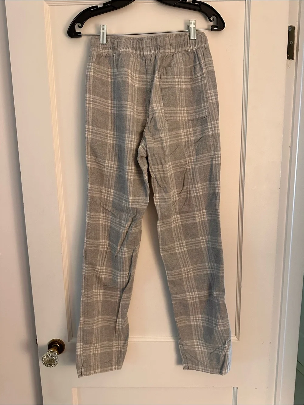 J. Crew Gray Plaid Lounge Pants